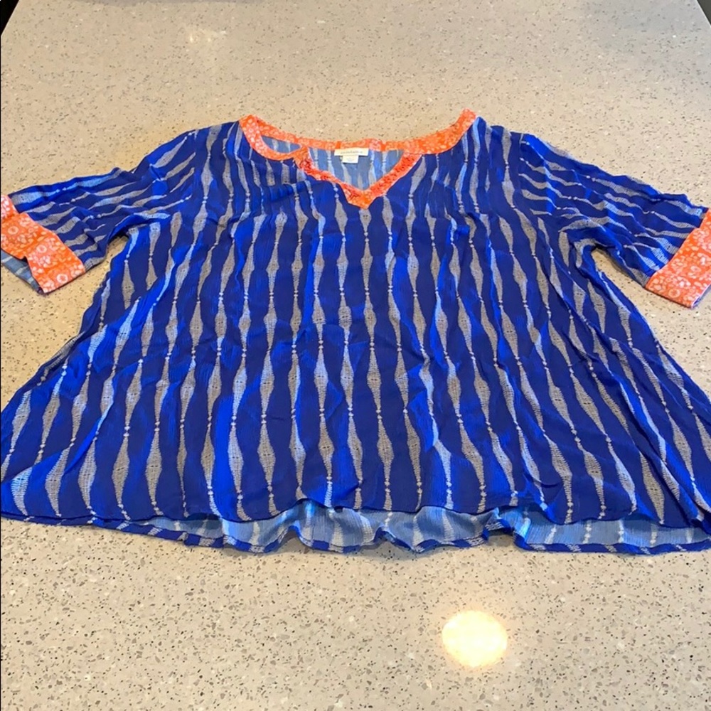 Patterned tunic